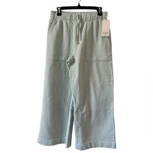 MATE the Label Wide Leg Lounge Pants in Light Mint